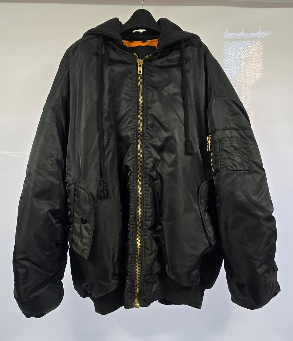 제곱 X2 블랙 항공점퍼 패딩 XL 상품이미지2