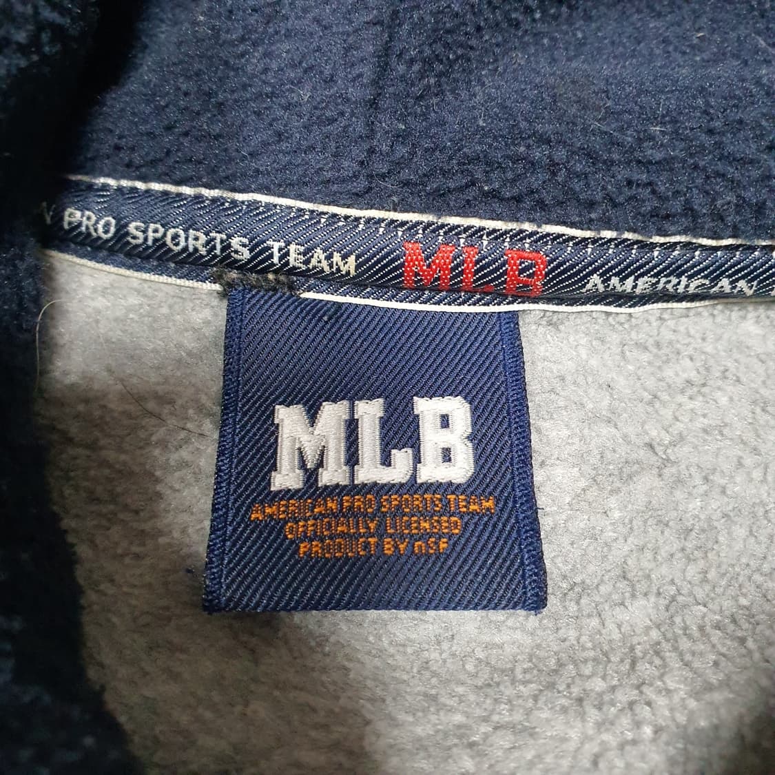 ✨ (바배) MLB 시카고 그레이 플리스 후드 집업  상품이미지3