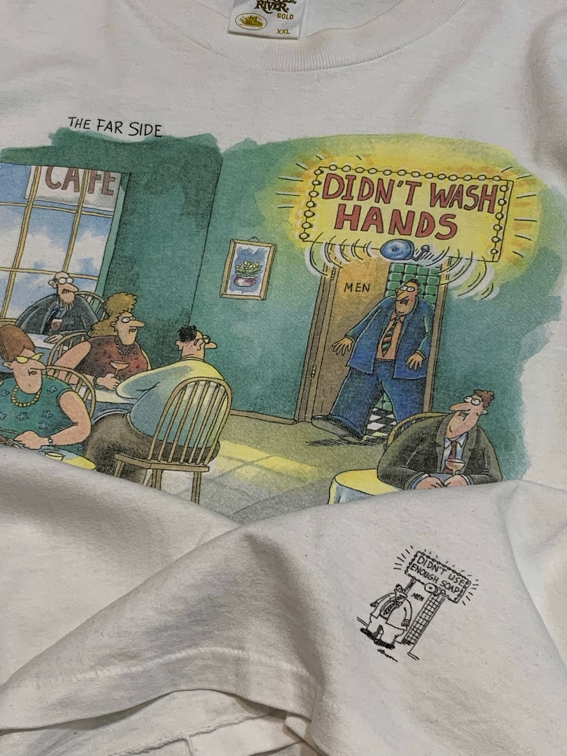 90s THE FAR SIDE 코믹스트립 아트 티셔츠 상품이미지2