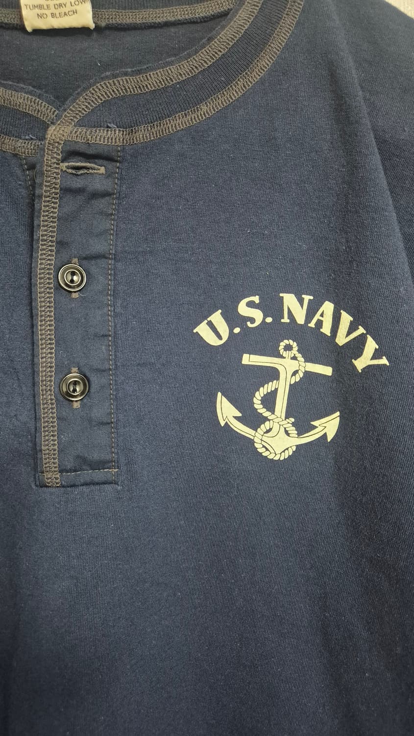 버즈릭슨 네이비 반팔 헨리넥 티셔츠 상품이미지3