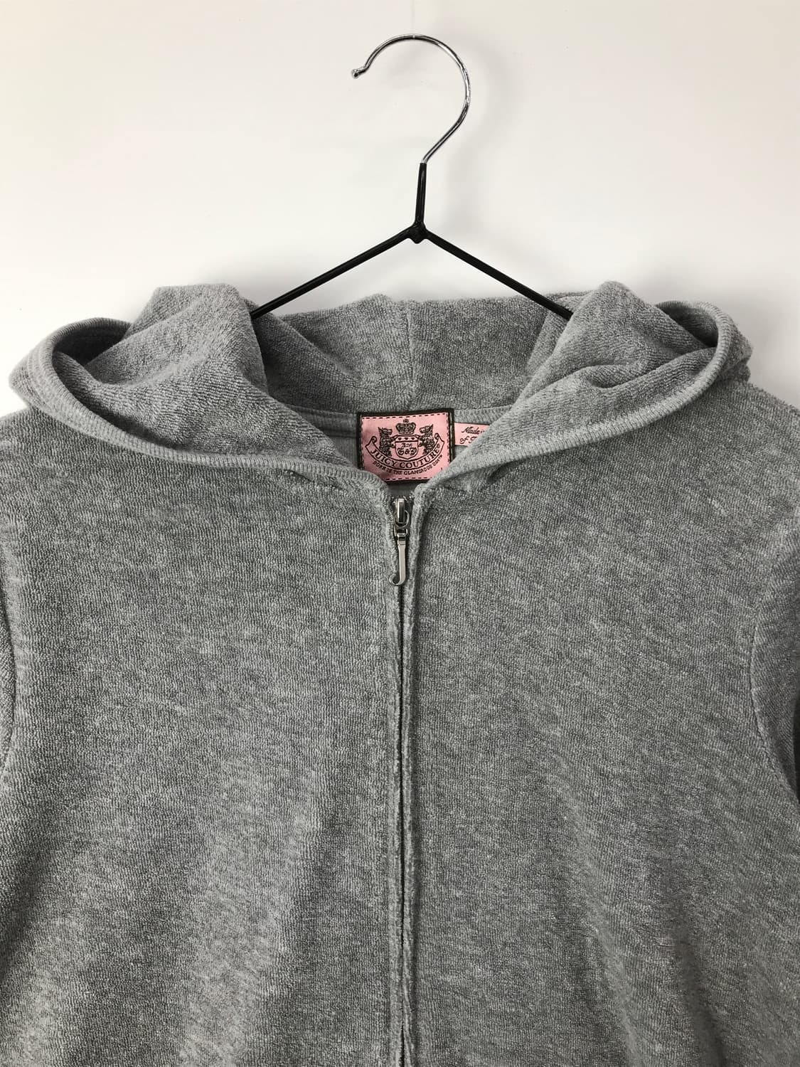 'Juicy Couture' Y2k Velvet Hoodie Zip up 상품이미지6