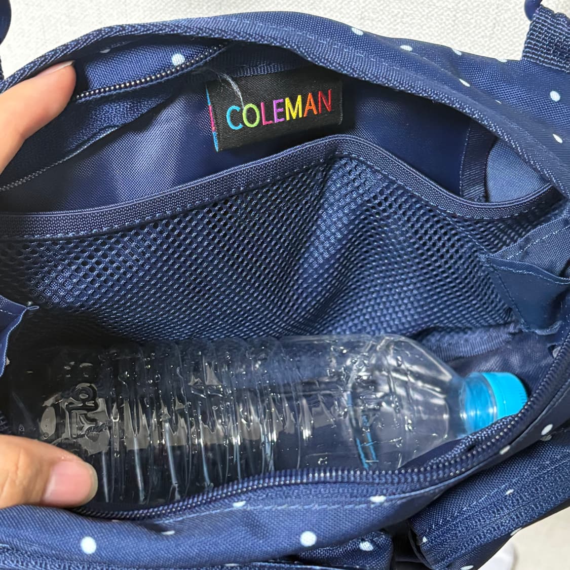 레어) 콜맨 도트 크로스백(네이비) 상품이미지6