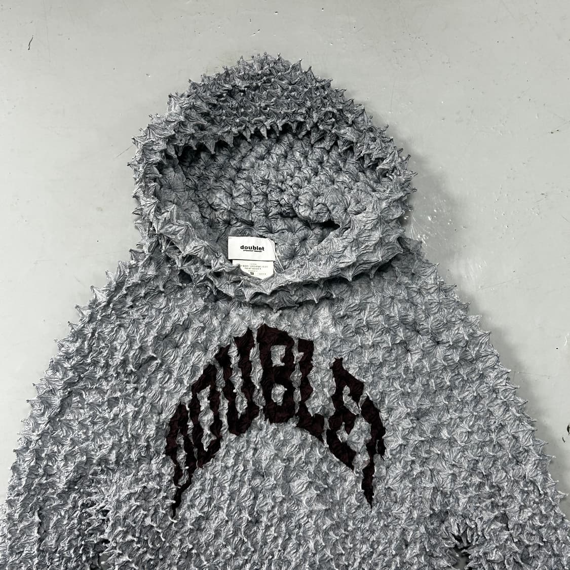 더블렛 22AW 시보리 후드티 상품이미지4