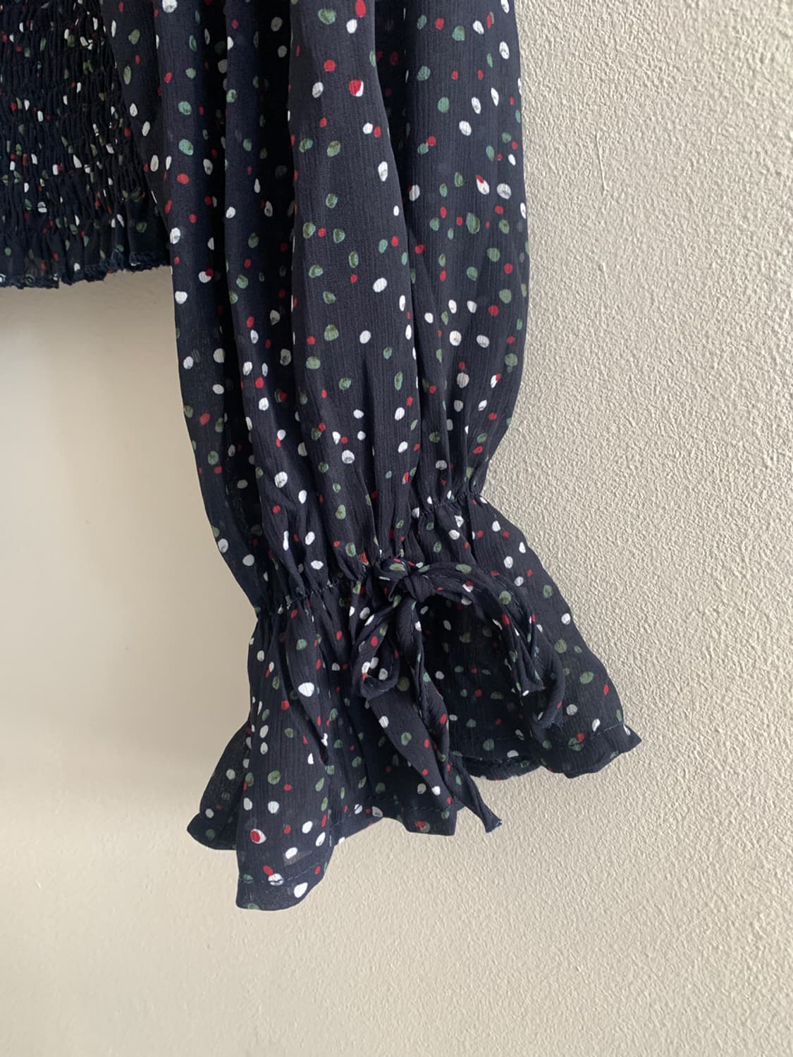 Dot navy shirts blouse 상품이미지4