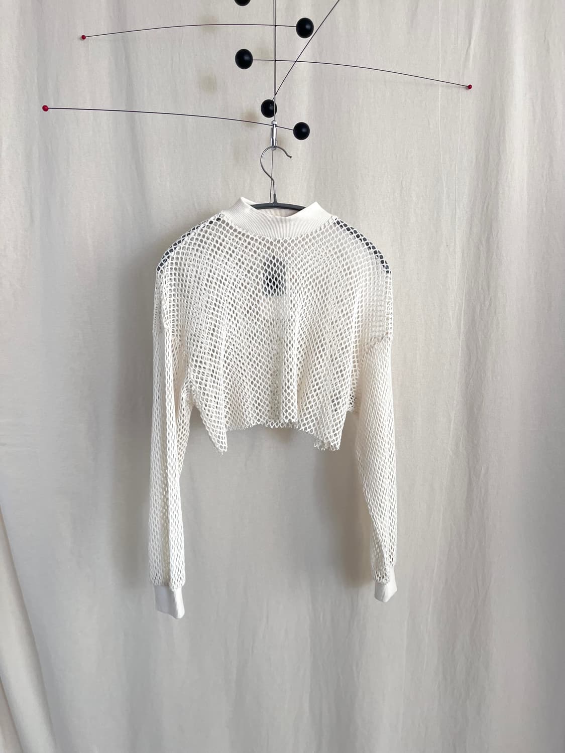 Bershka 매쉬 모크넥 크롭탑 상품이미지1