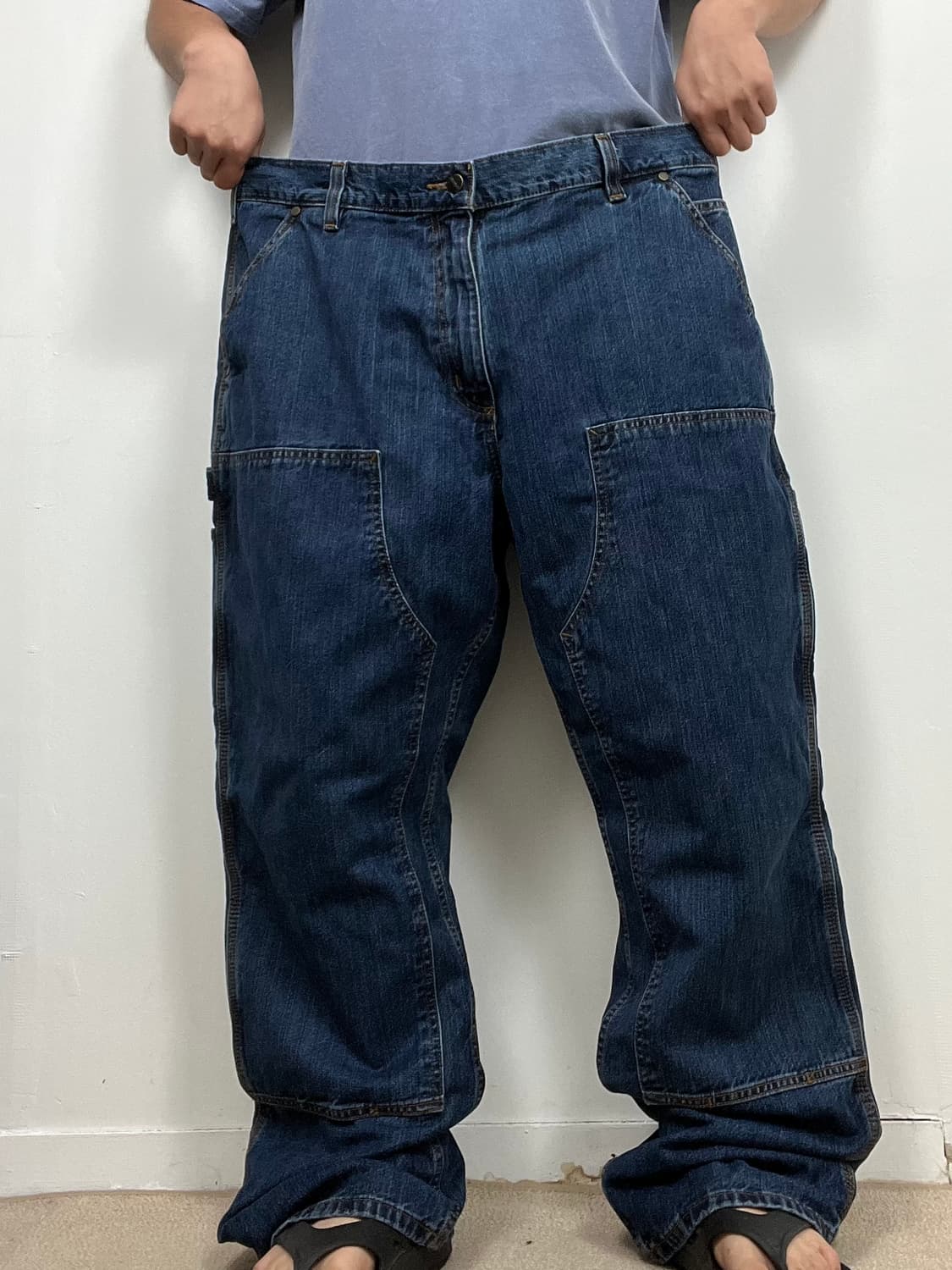 Carhartt 칼하트 더블니 루즈핏 데님 팬츠 상품이미지2
