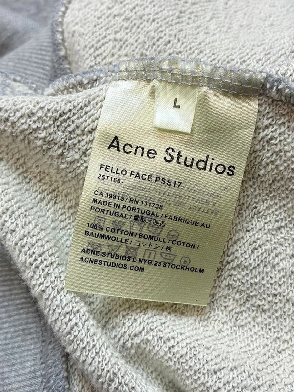 아크네스튜디오 페어뷰 크루넥 맨투맨 PN5177 상품이미지7