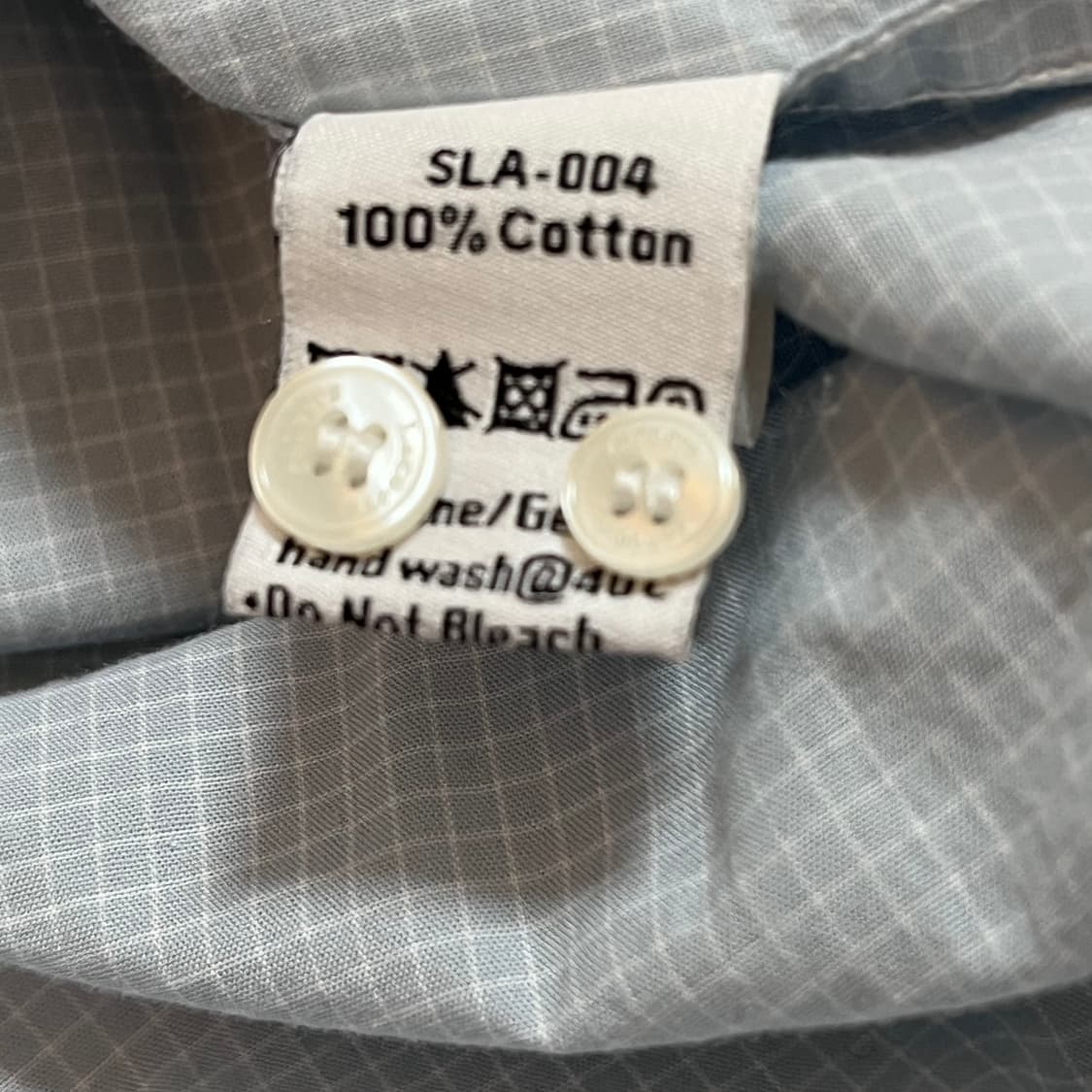 [정품] 라코스테 소라 실버로고 체크 셔츠 [ 38 ] 상품이미지5