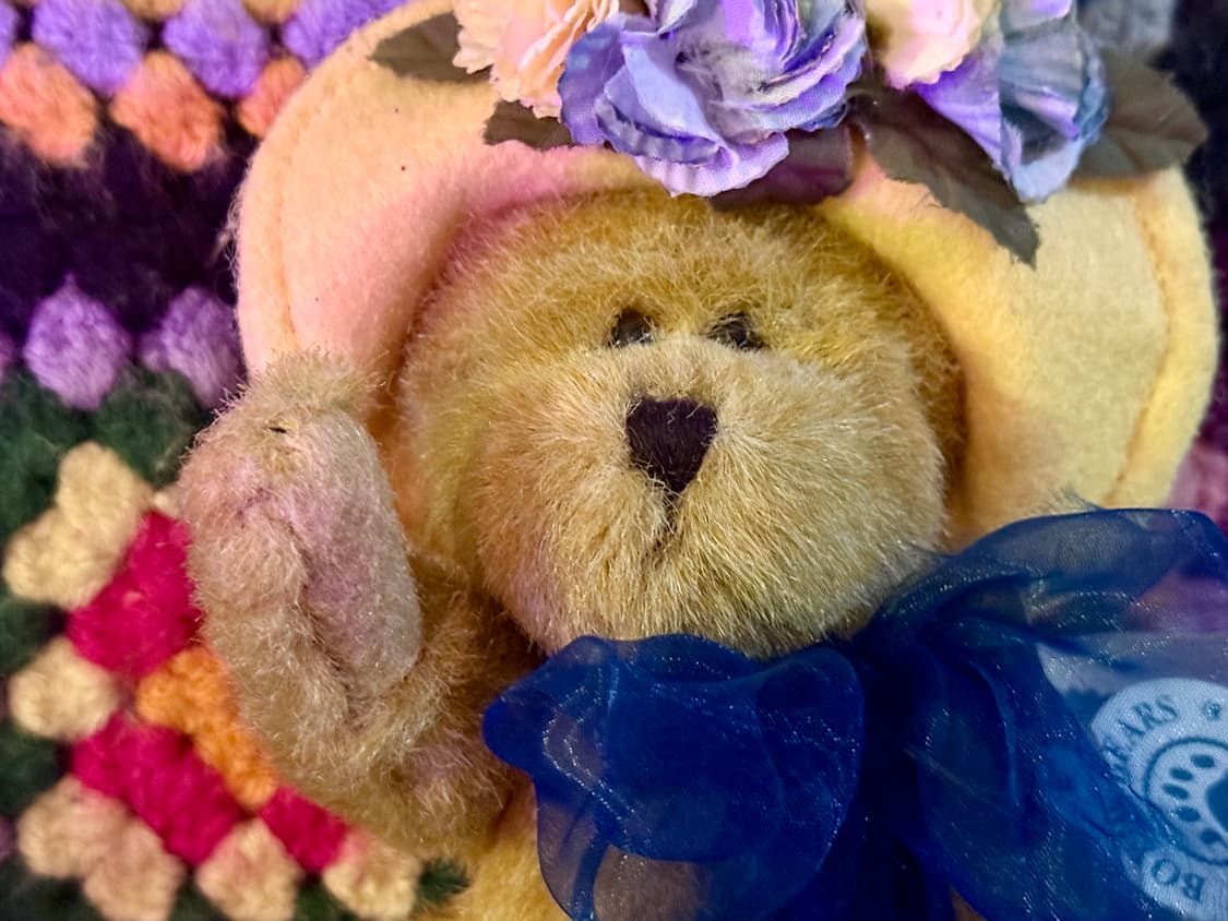 보이즈베어 꽃 장식 모자 곰인형 테디베어 상품이미지6