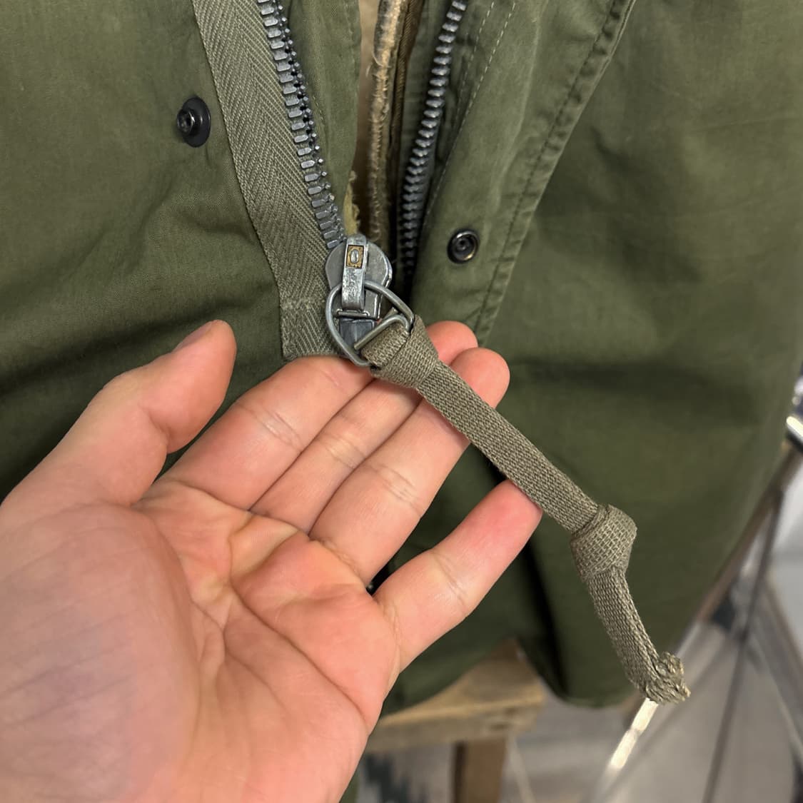 50s 오리지널 U.S. ARMY M-51 파카 양털안감 라이너 N435 상품이미지7