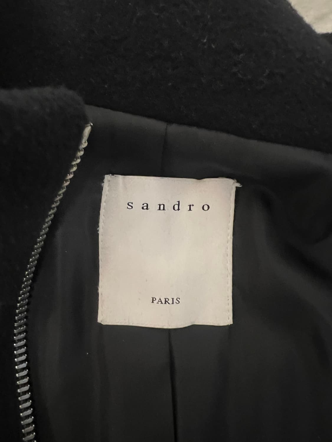 산드로옴므 울캐시 자켓 블랙 상품이미지2