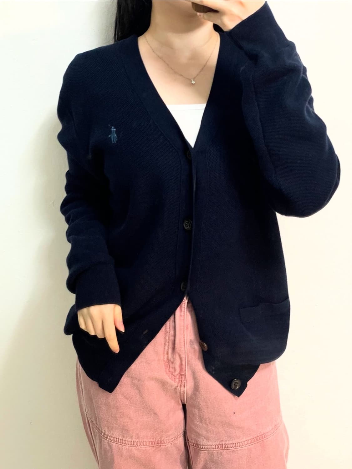 폴로 네이비 가디건 상품이미지2