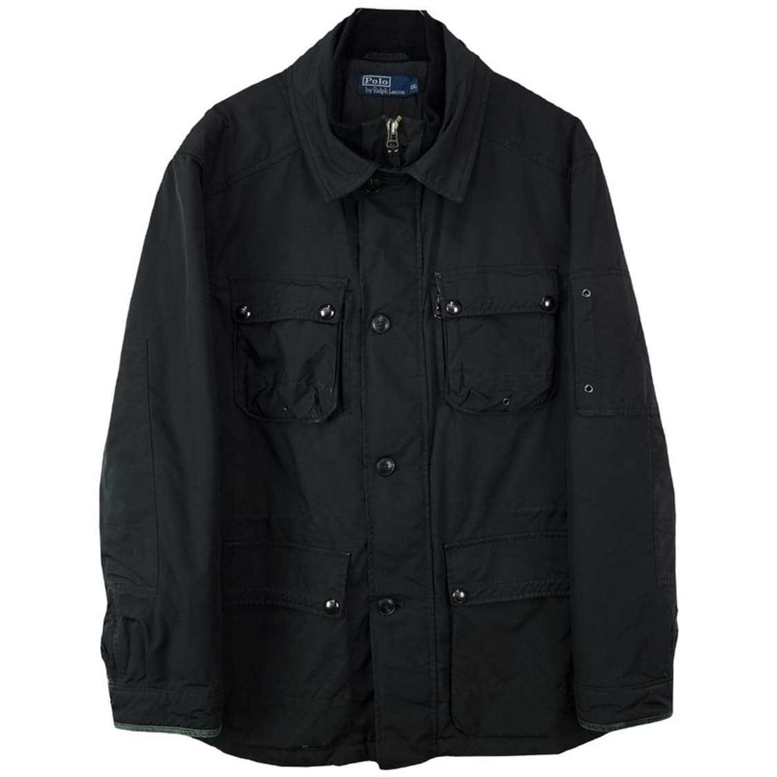 [폴로 랄프로렌] 90'S 빈티지 나일론 바버 자켓 블랙 M18293 상품이미지2