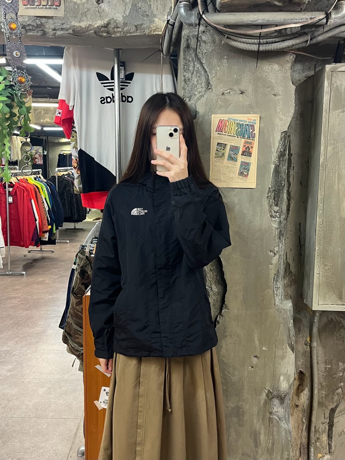 노스페이스 바람막이 블랙 90 #csz1477 상품이미지2