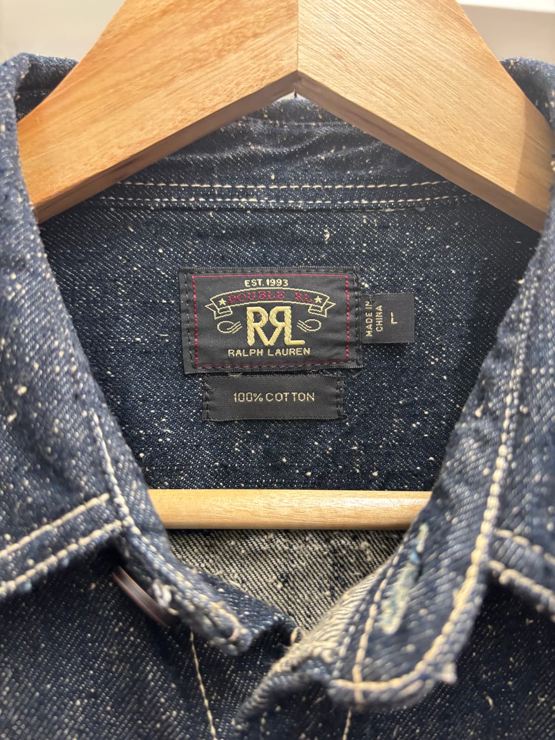Double RL denim shirt 상품이미지3