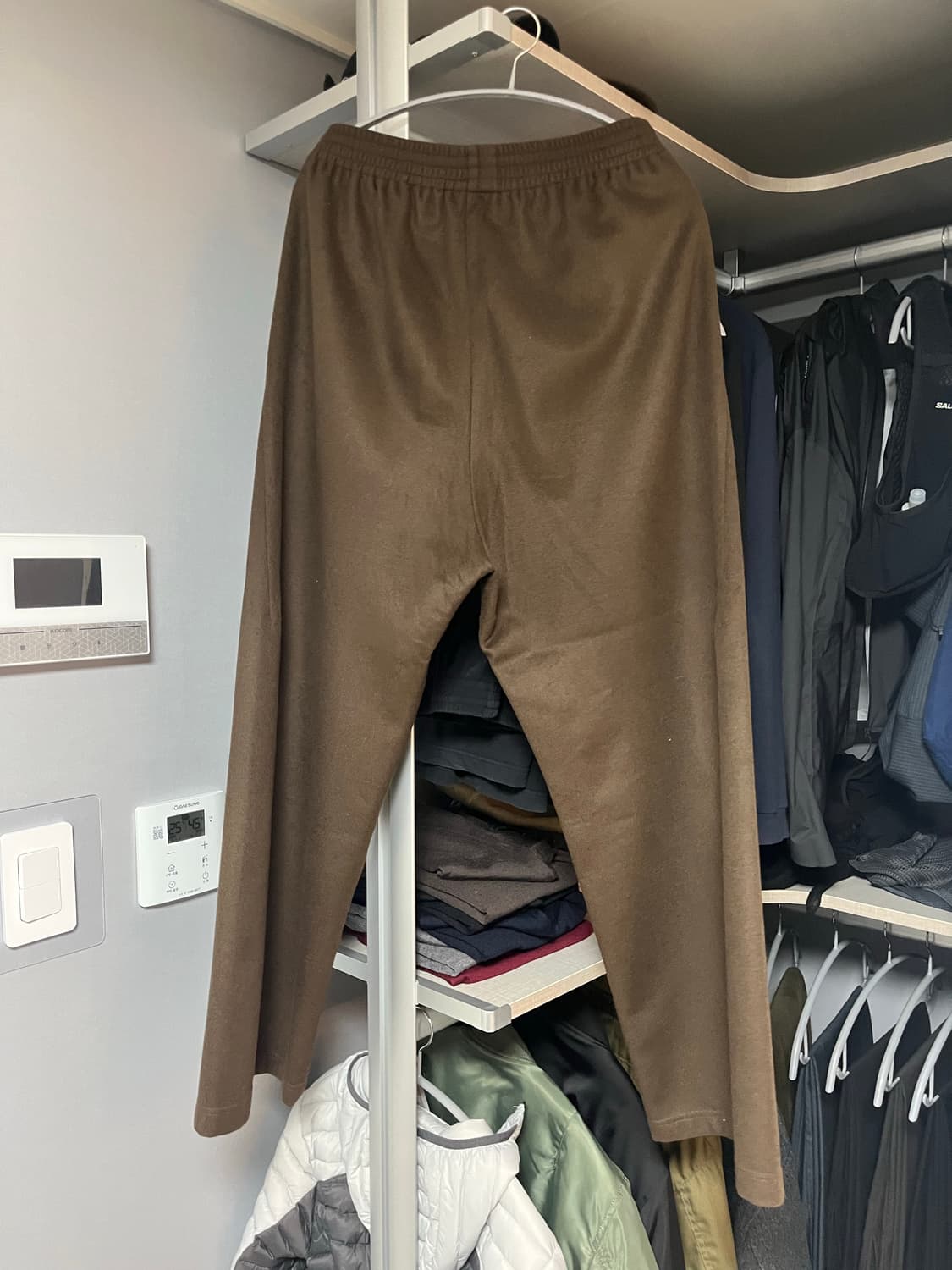 [2] 머듈 파자마 팬츠 울 탄 브라운 상품이미지4