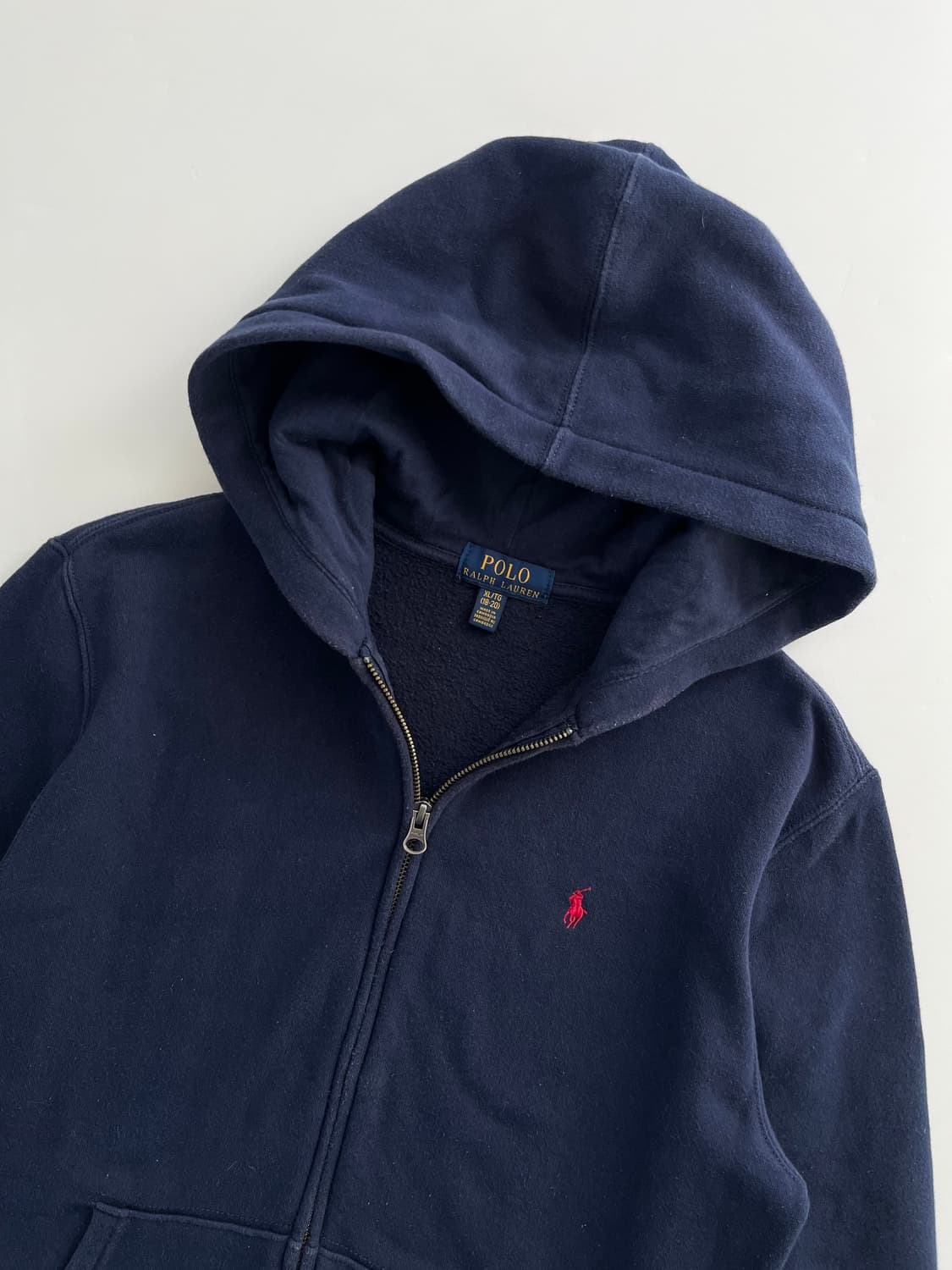 Polo 폴로 랄프로렌 신형라벨 보이즈라인 네이비 후드집업 상품이미지2