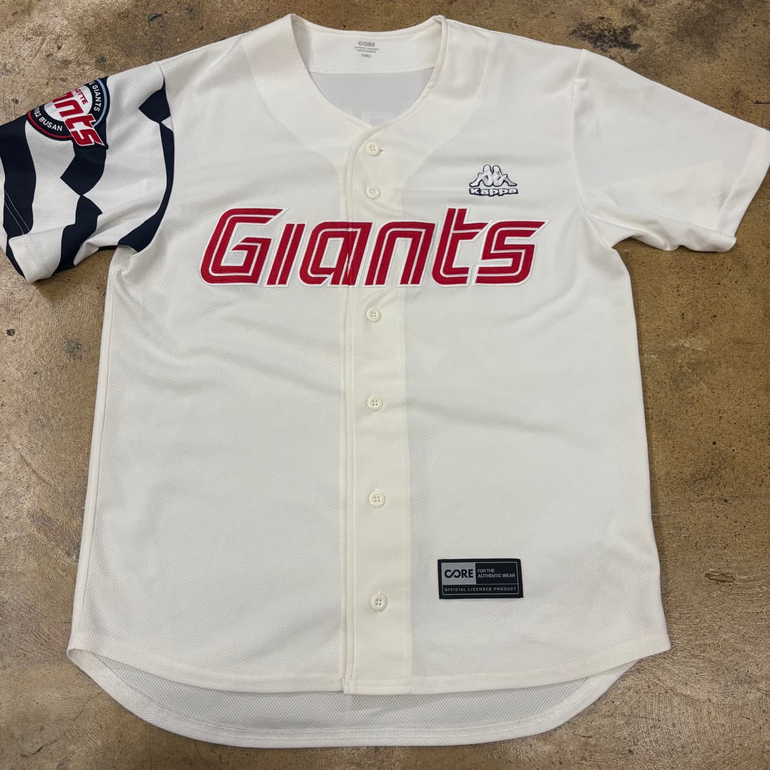 [정품/100,L] 롯데 자이언츠 홈 어센틱 유니폼 김민석마킹 b8 상품이미지2