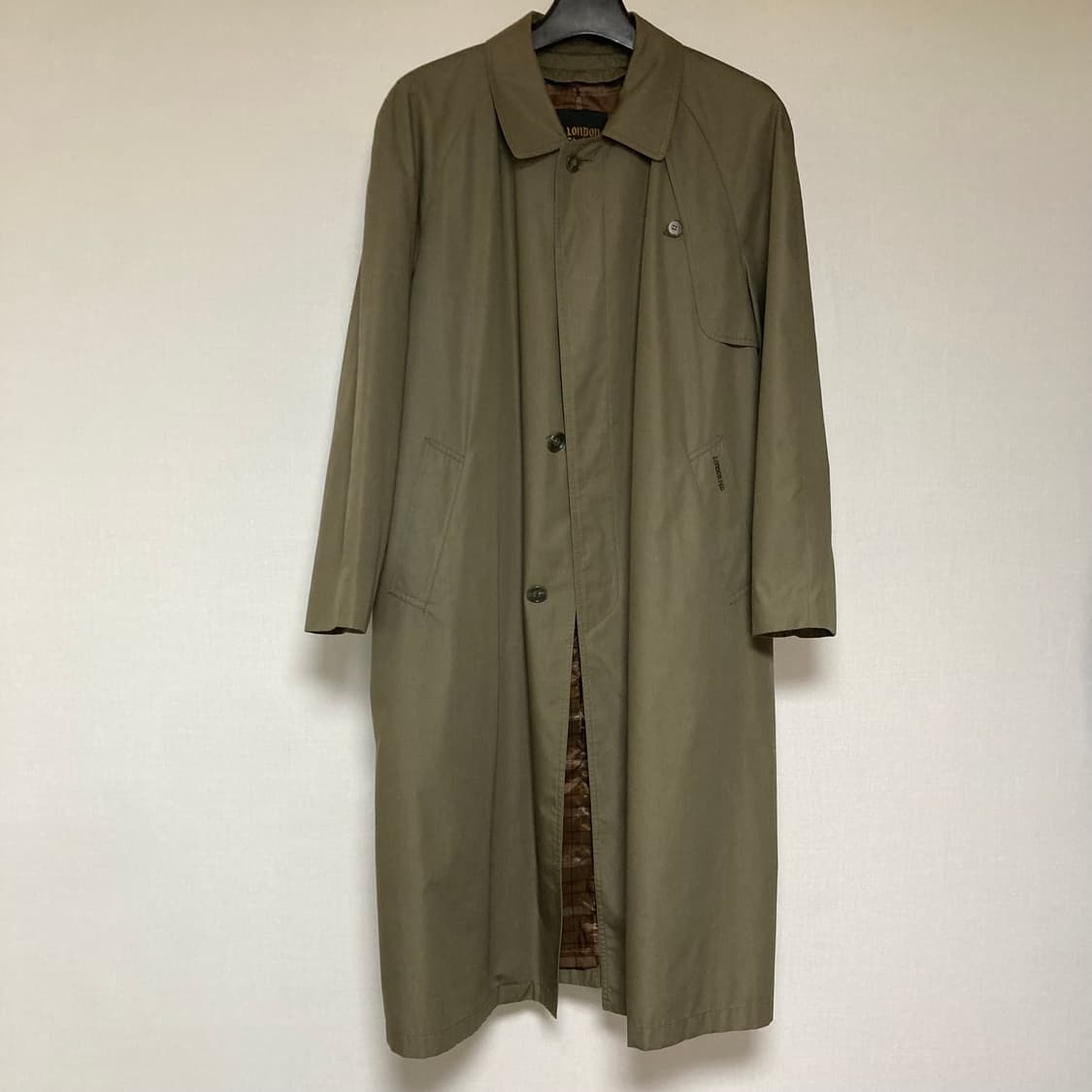 LONDON FOG 트렌치 맥 코트 (올리브 카키/L~XL) 상품이미지1