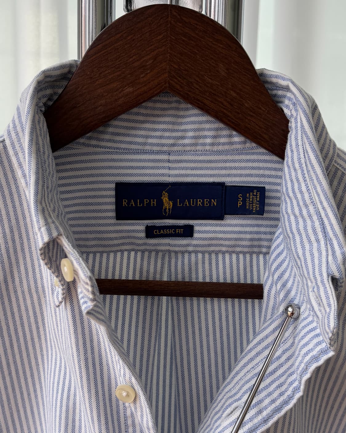 [S]폴로 랄프로렌 클래식핏 스트라이프 옥스포드 셔츠 상품이미지7