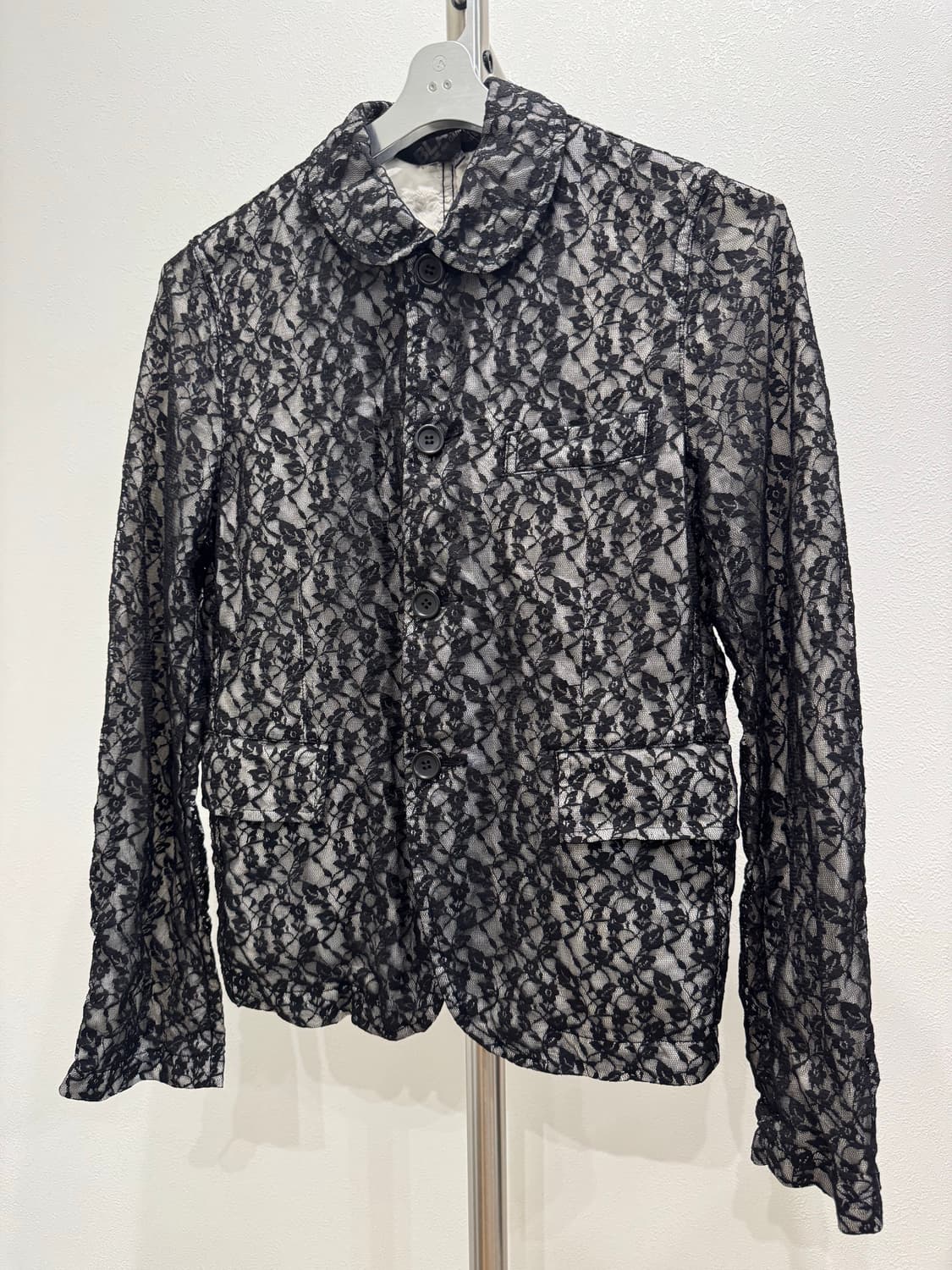 꼼데가르송 블랙 12aw 플로럴 자켓 상품이미지4