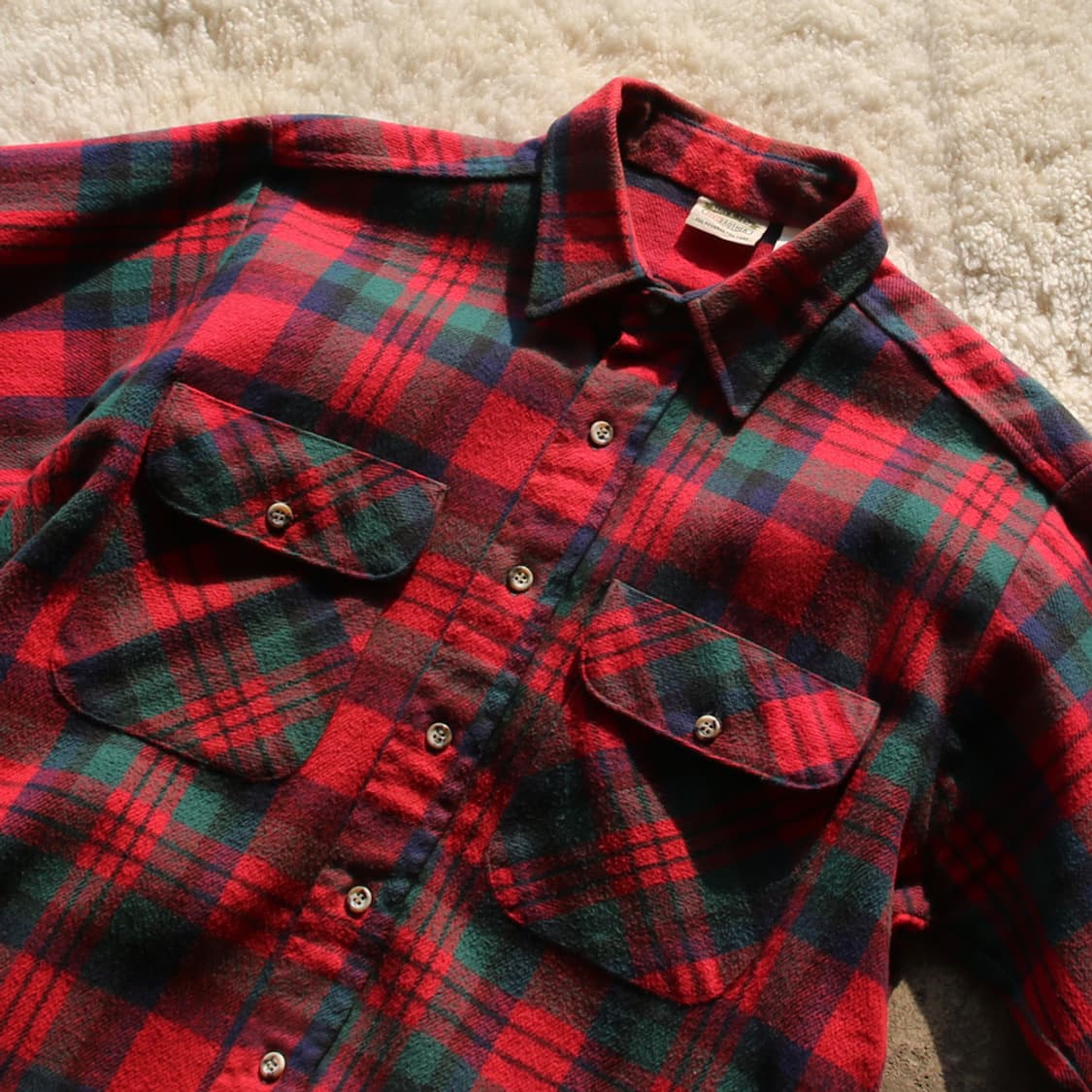 (착용컷) 90’s FIVE BROTHER 체크 셔츠 (남성용 103) 상품이미지1