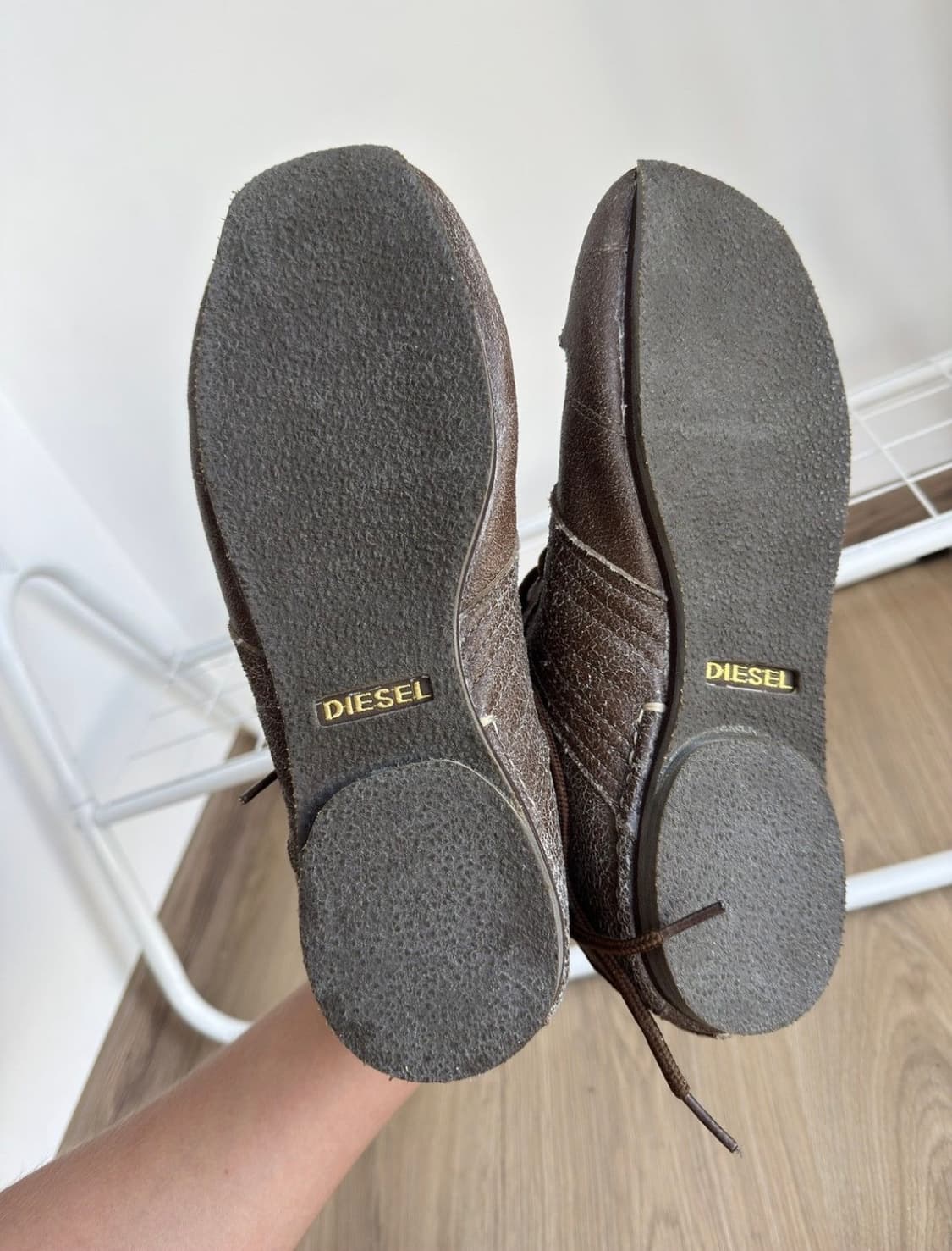 Diesel Brown Leather Boots (290) 상품이미지4