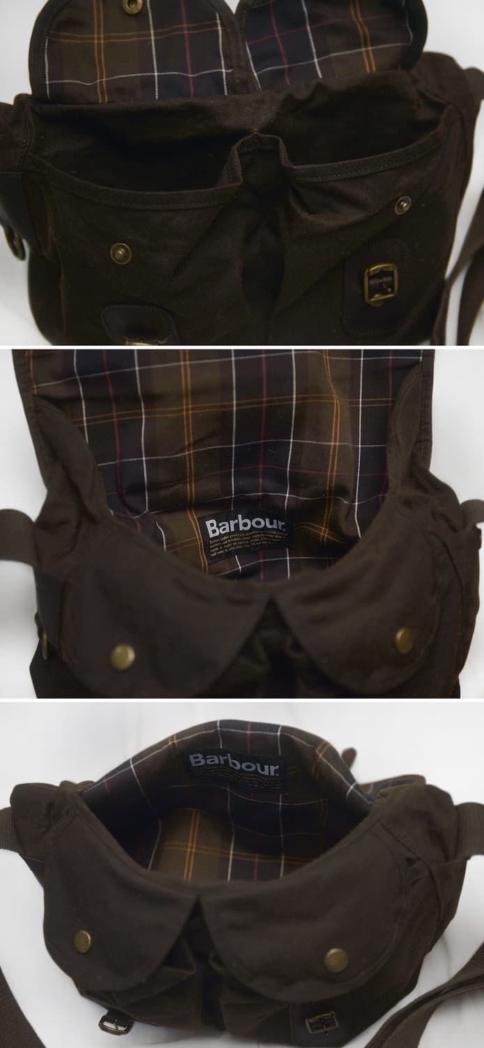 바버 (Barbour) 타라스 왁스 캔버스 레더 숄더.크로스 메신저백 상품이미지6