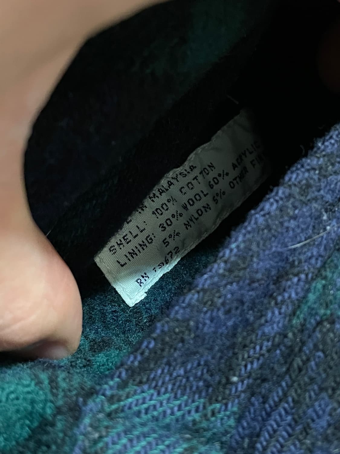 80s 폴로 랄프로렌 리버시블 타탄 체크 데님 자켓  상품이미지10