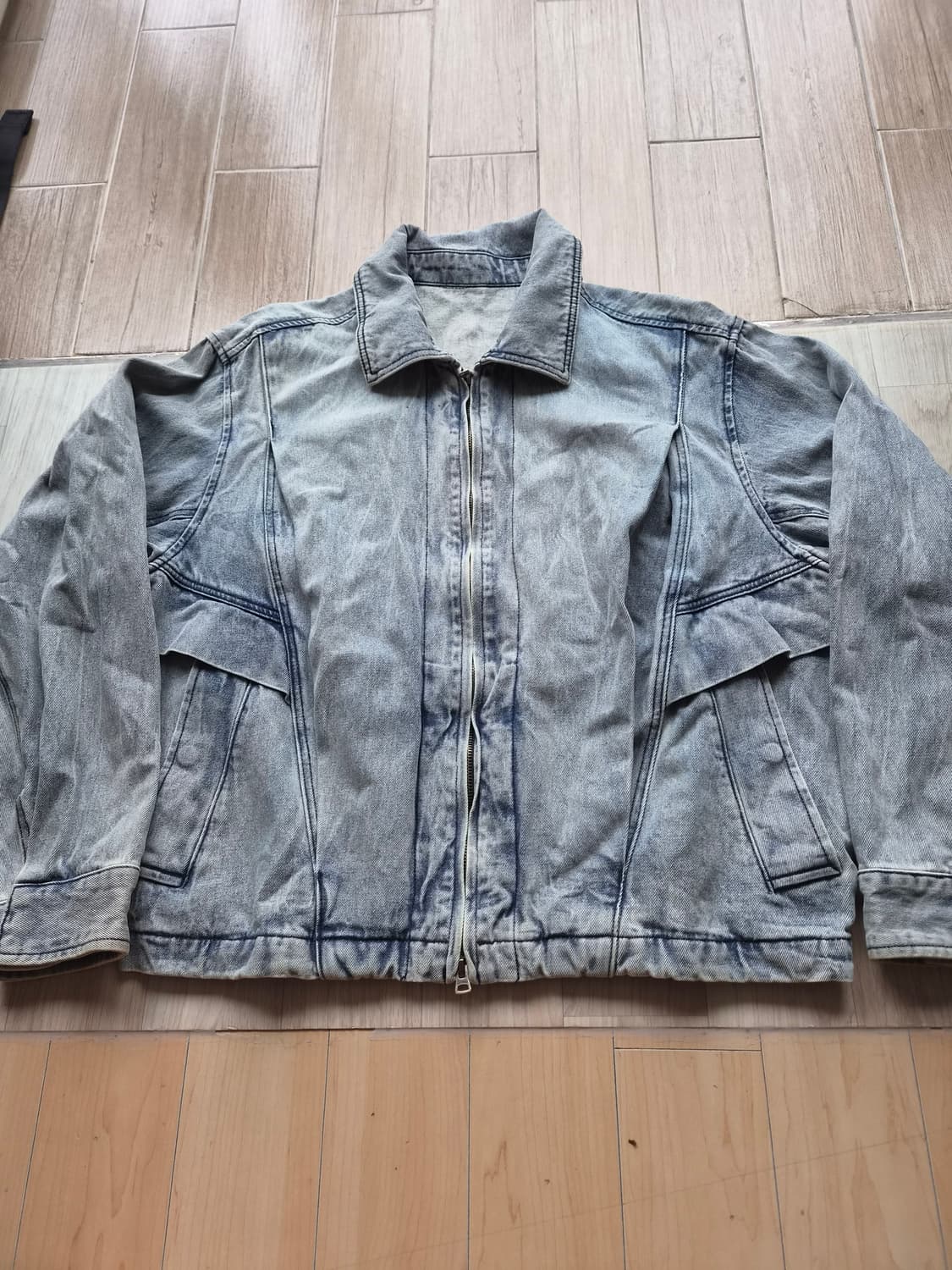 일꼬르소 플리츠 데님 점퍼 00S 상품이미지2