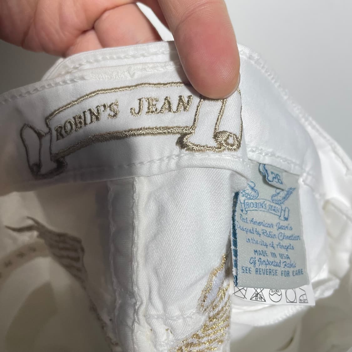 로빈스진 화이트 부츠컷 상품이미지9