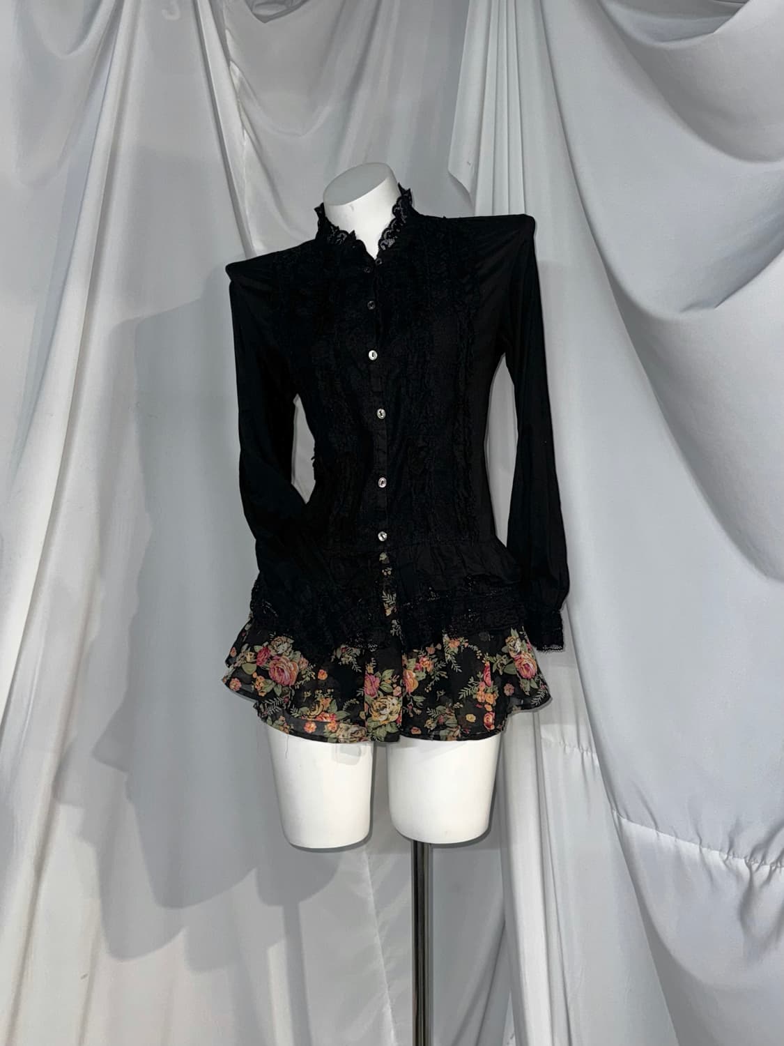 엑시즈팜 플라워 블랙 오리엔탈 크로셰 코디세트  상품이미지3