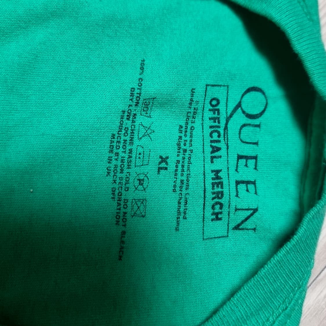퀸 Queen 그린색 밴드티셔츠(xl) 상품이미지3