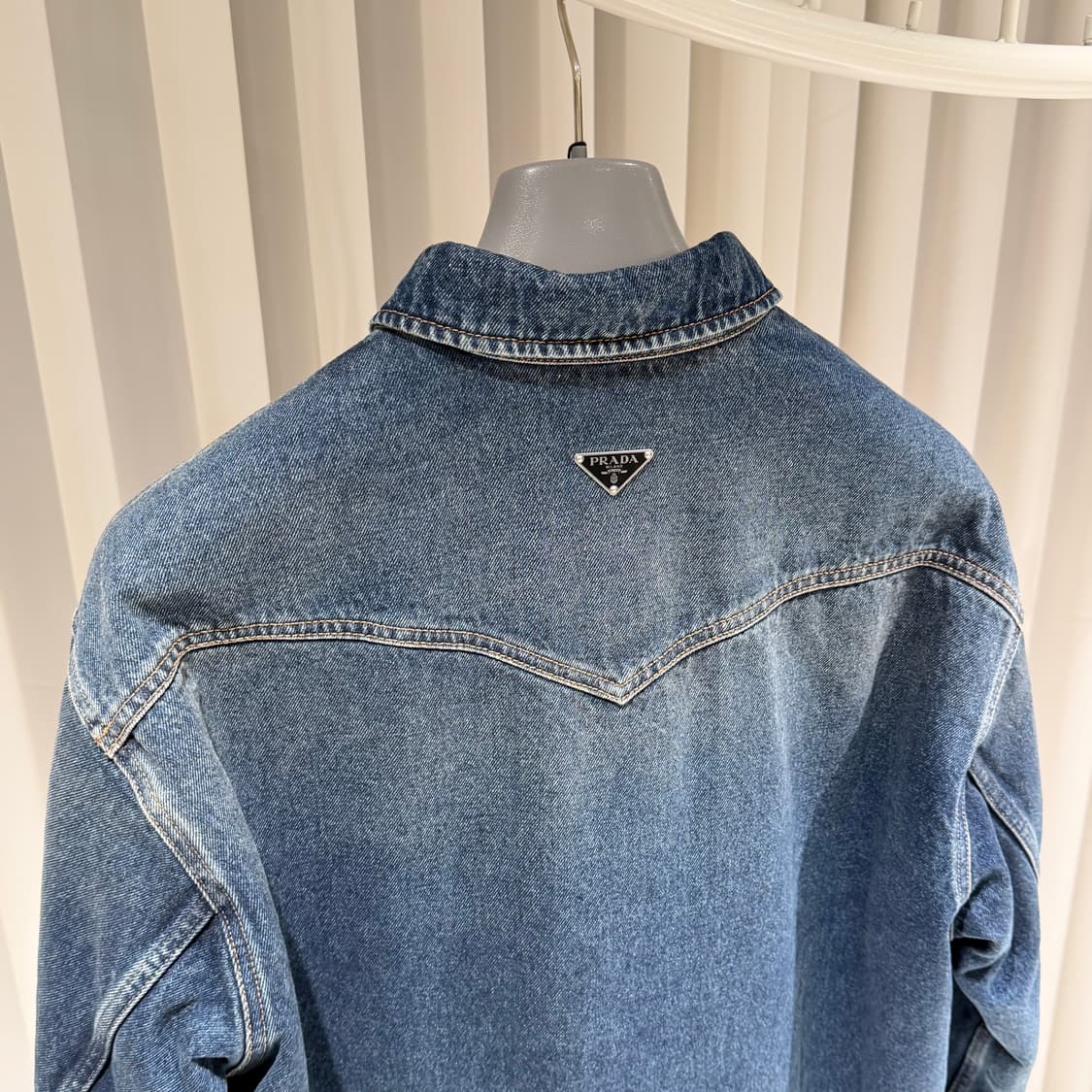 (S+/S) / 프라다 투 포켓 삼각로고 데님 패딩 자켓 상품이미지5