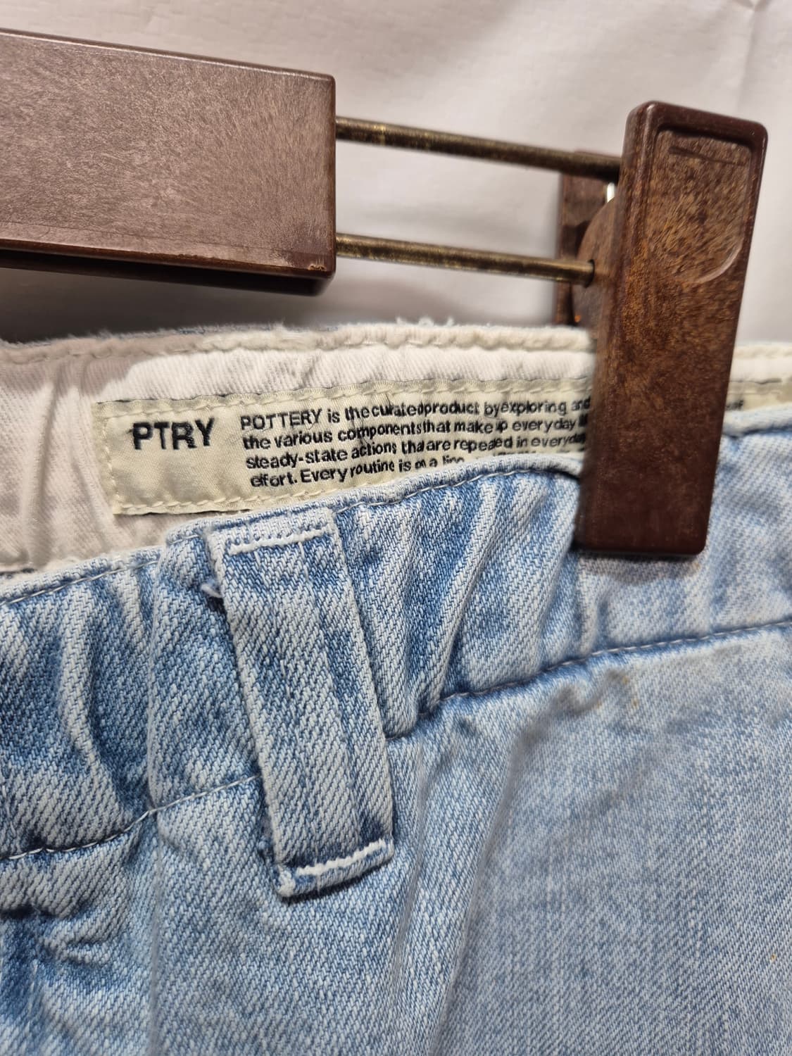 포터리 연청 데님 청바지 상품이미지2