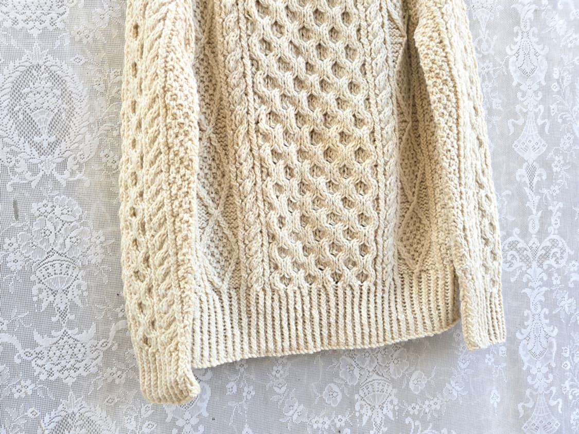 80-90s 아일랜드 피셔맨 니트 상품이미지3