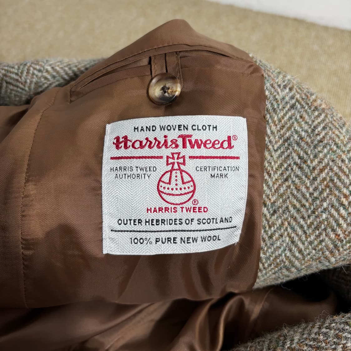해리스트 트위드 헤링본 울 100% 자켓(Free) 상품이미지4