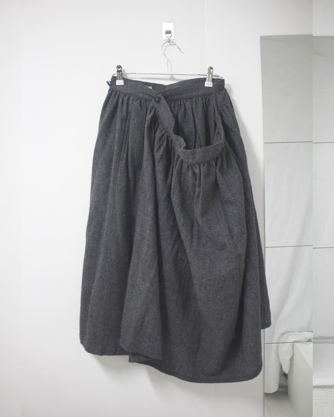 wool layerd prill skirt 상품이미지8
