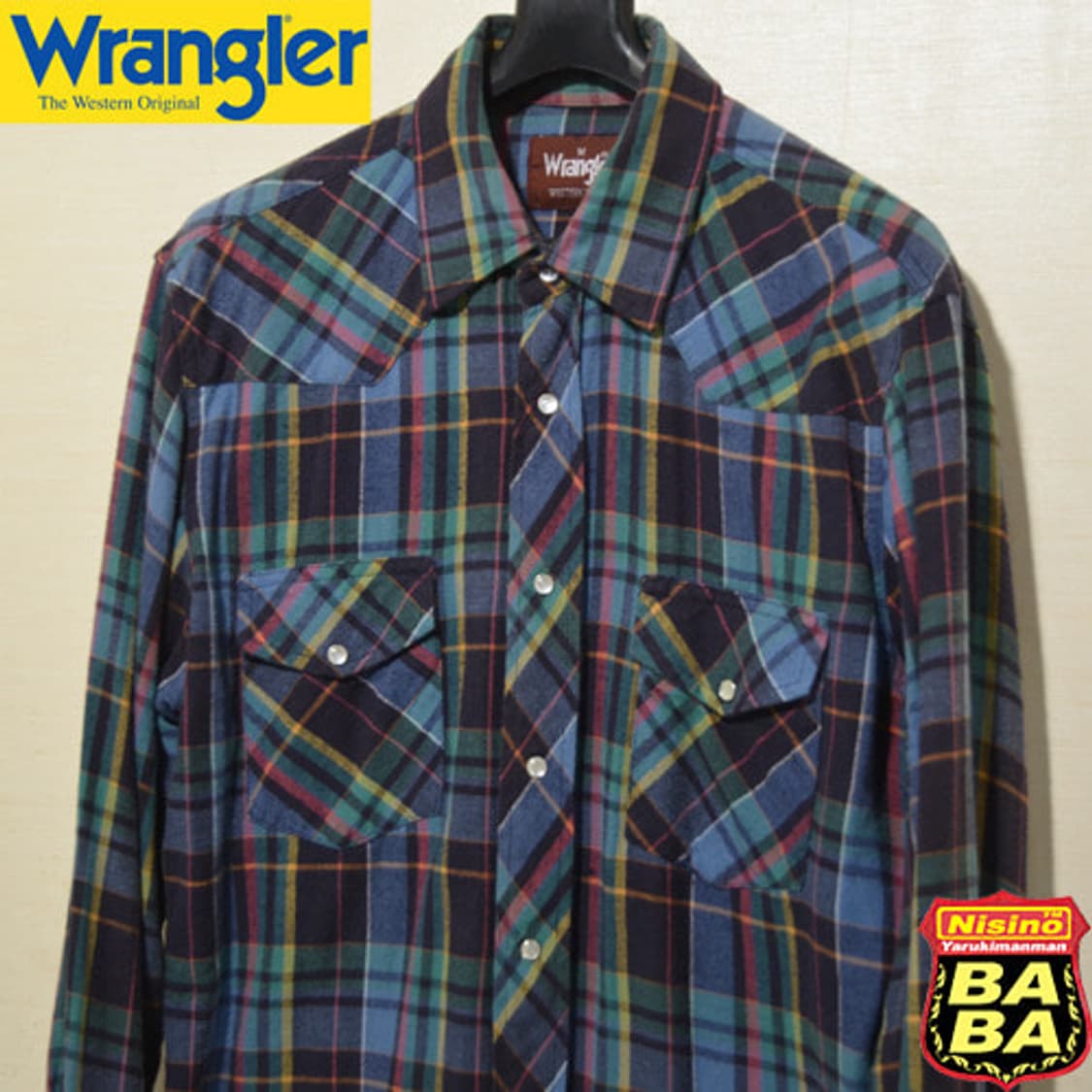 WRANGLER 웨스턴 트위드 스냅셔츠! 상품이미지1