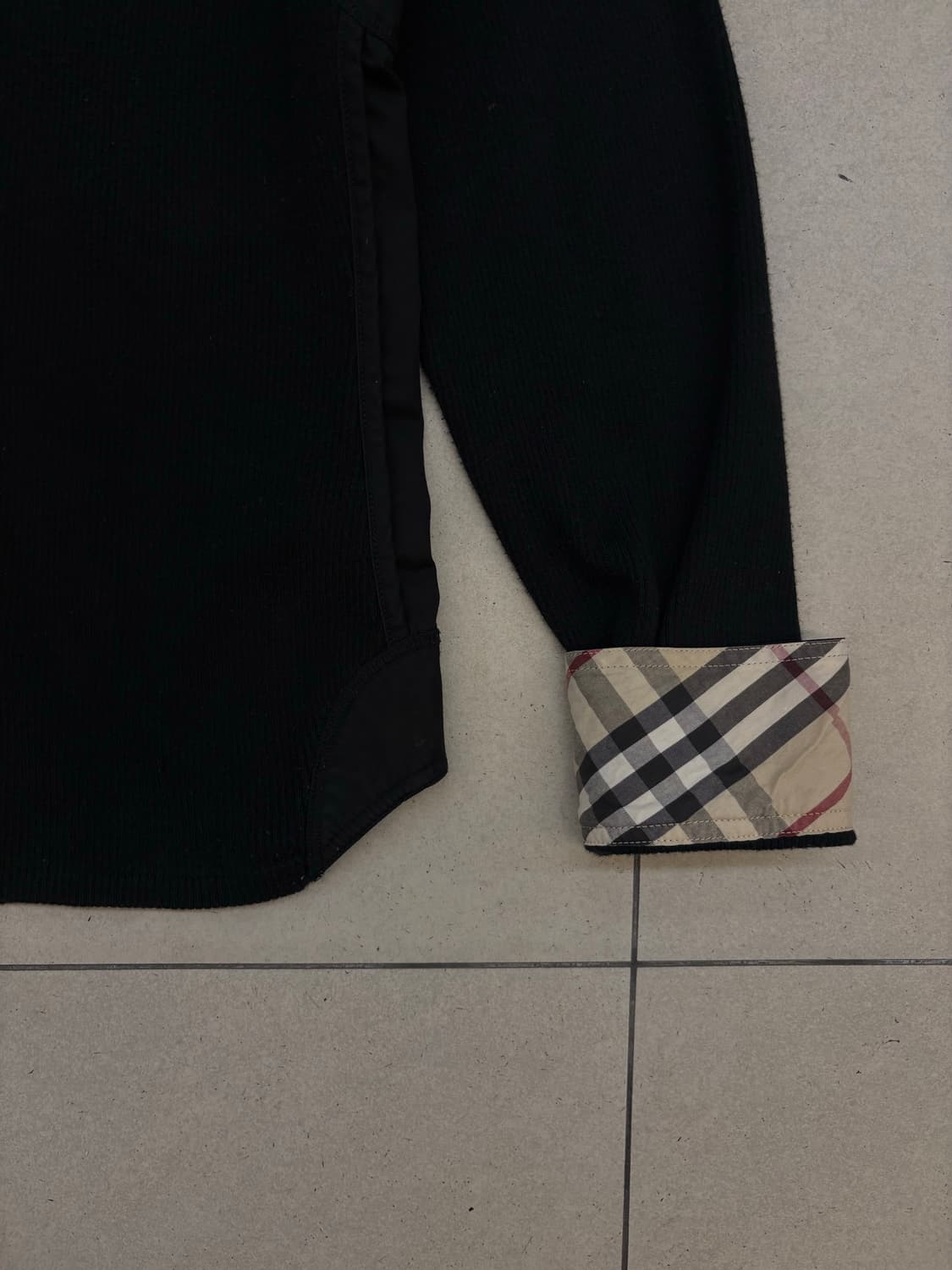 버버리 런던 카라 울 니트 셔츠 자켓 상품이미지4