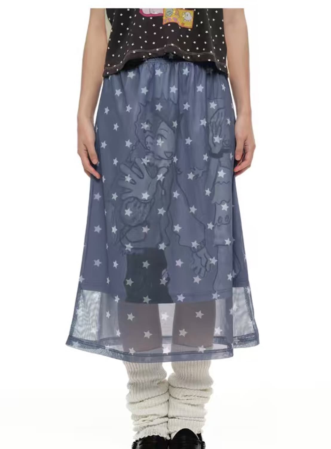 YOUTHBATH  YB x Oliwa Star Print Mesh Gr 상품이미지1