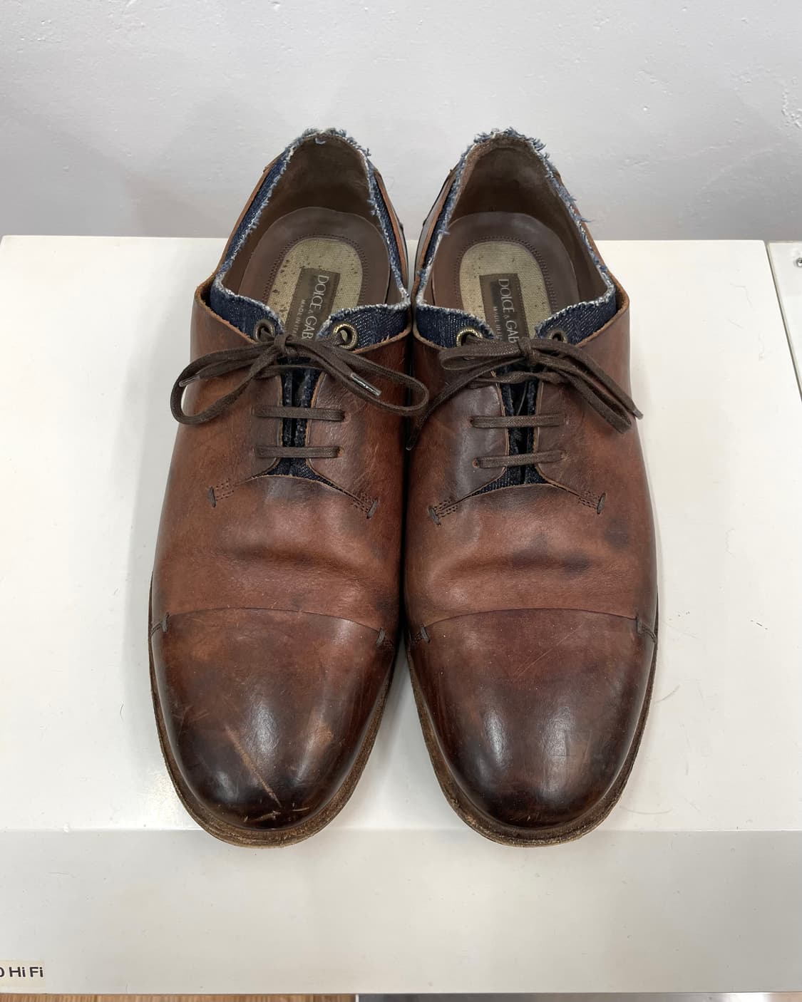 [275] 돌체앤가바나 레더 데님 믹스 슈즈 상품이미지1