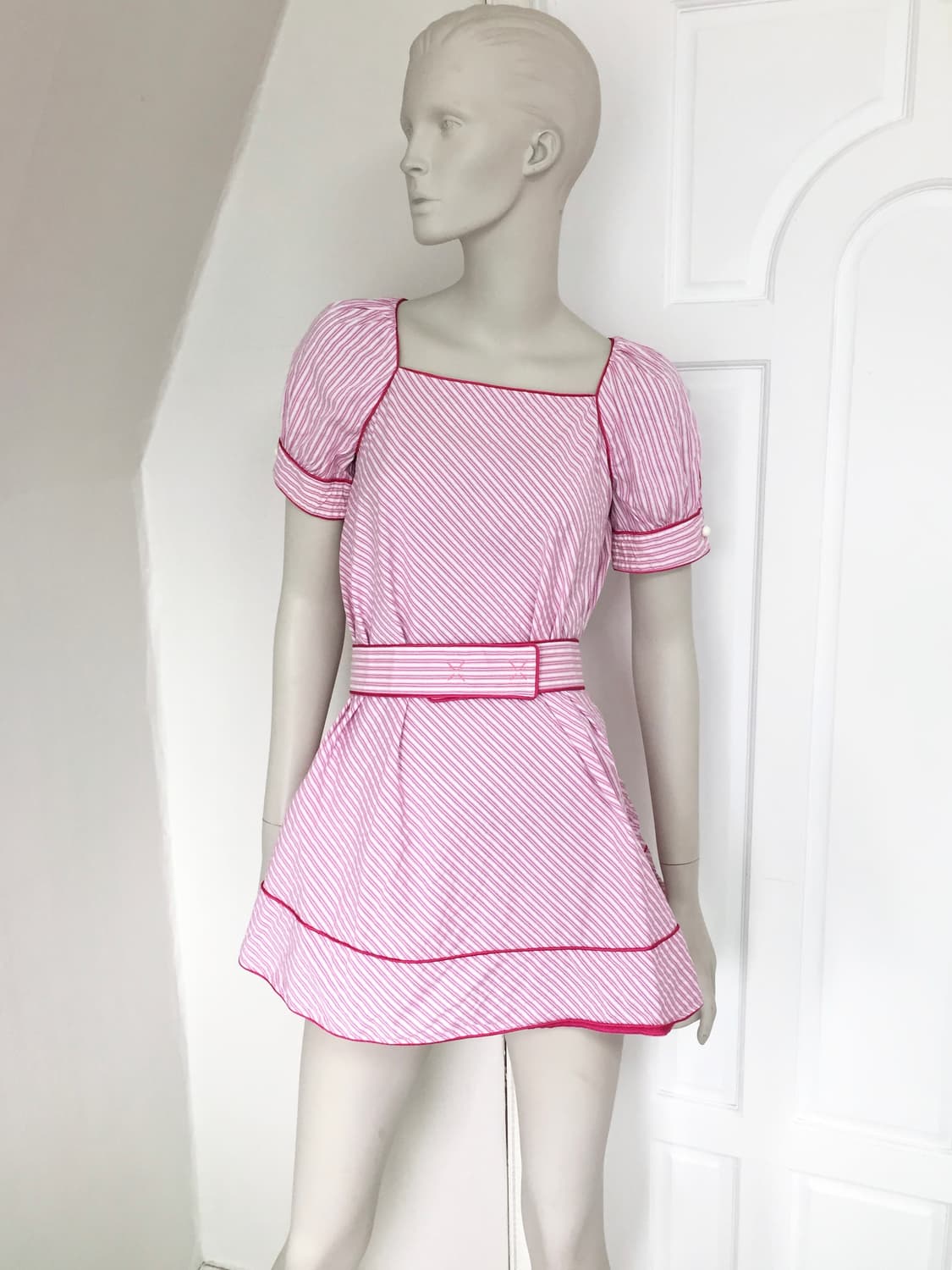 Italy Frankie Morello Stripe  Mini Dress 상품이미지3