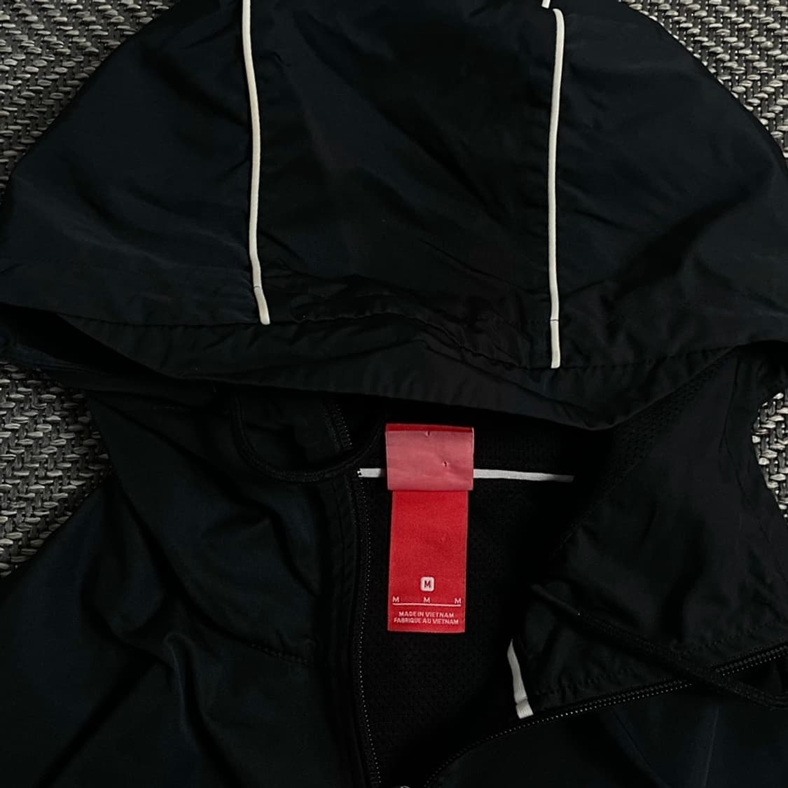 나이키 빅로고 블랙 우븐 아노락 웜업y 4227 상품이미지5