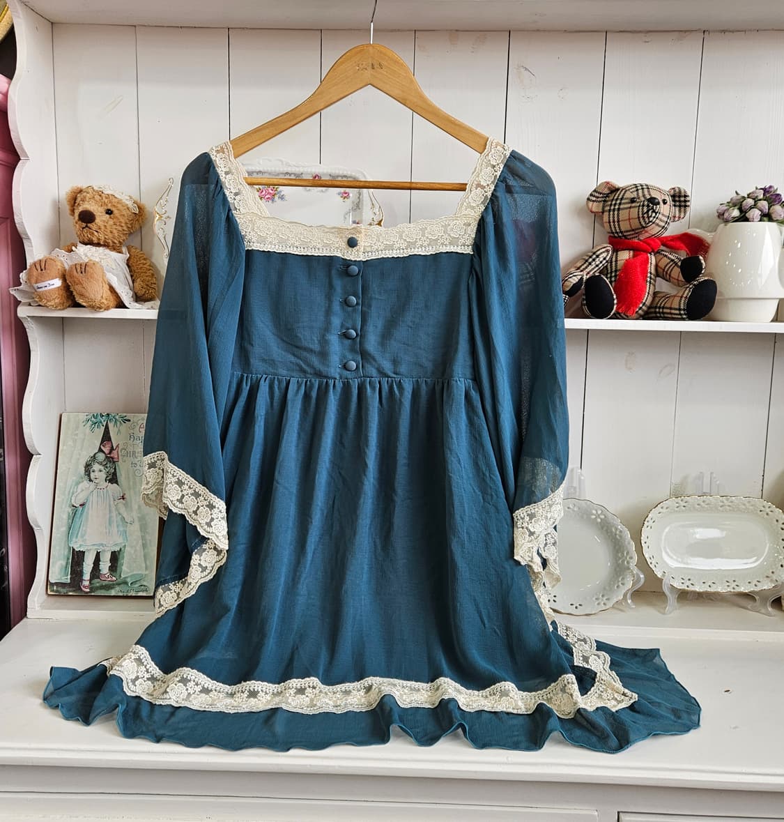 레이스 쉬폰튜닉원피스 상품이미지1