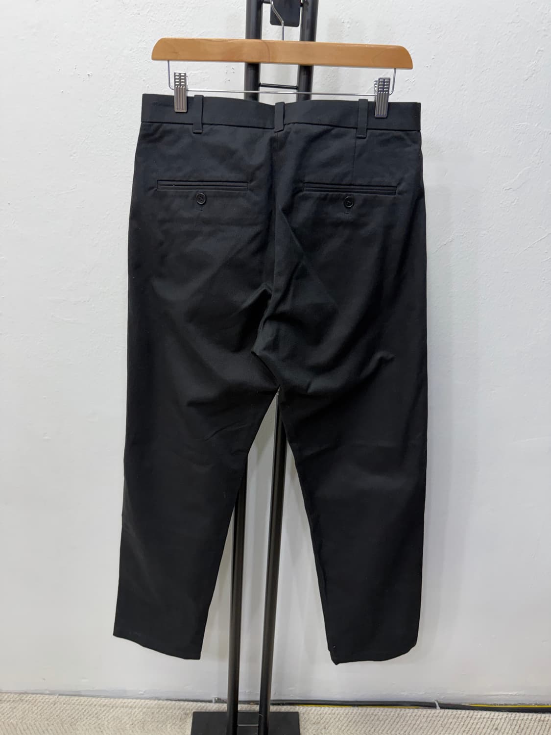 정품) 아르켓 남성 블랙 코튼팬츠 46(30) 상품이미지4