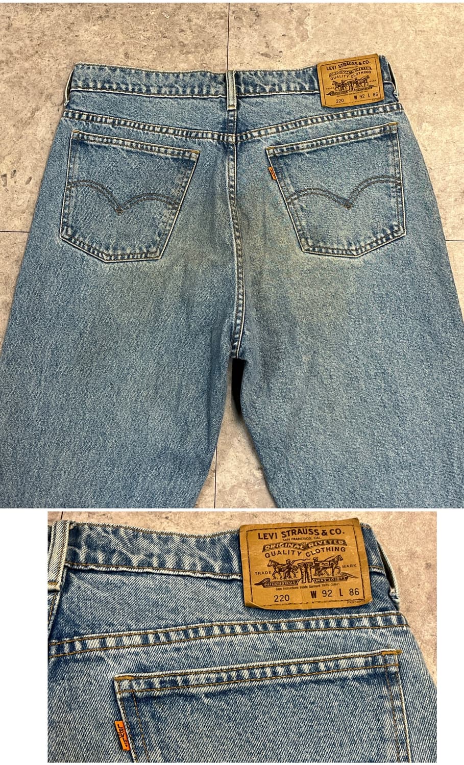 리바이스 오렌지탭 데님 팬츠 220 W92 L86  #csz3957 상품이미지7