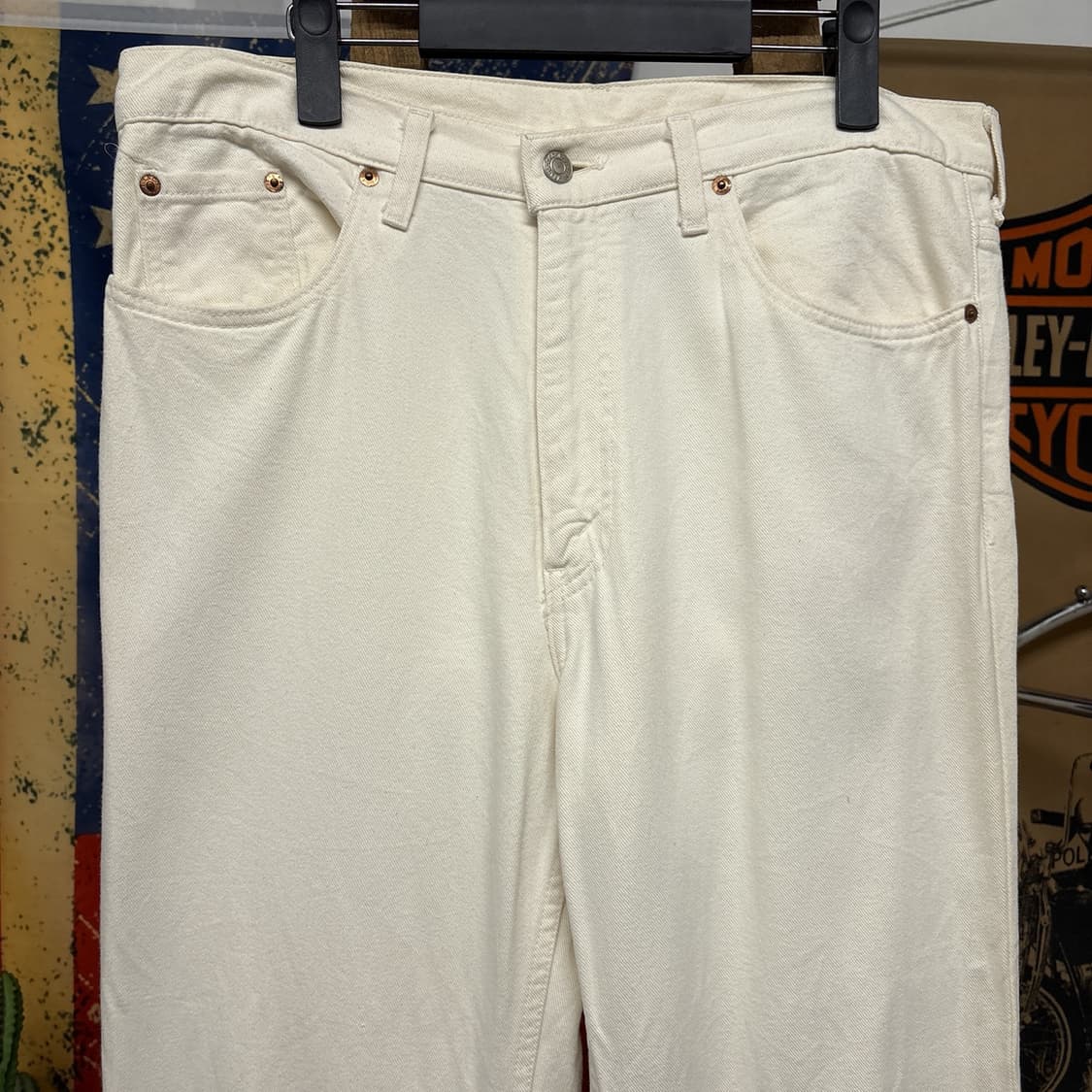 90s 리바이스 515 릴렉스핏 코튼스판 팬츠 아이보리 N947 상품이미지3