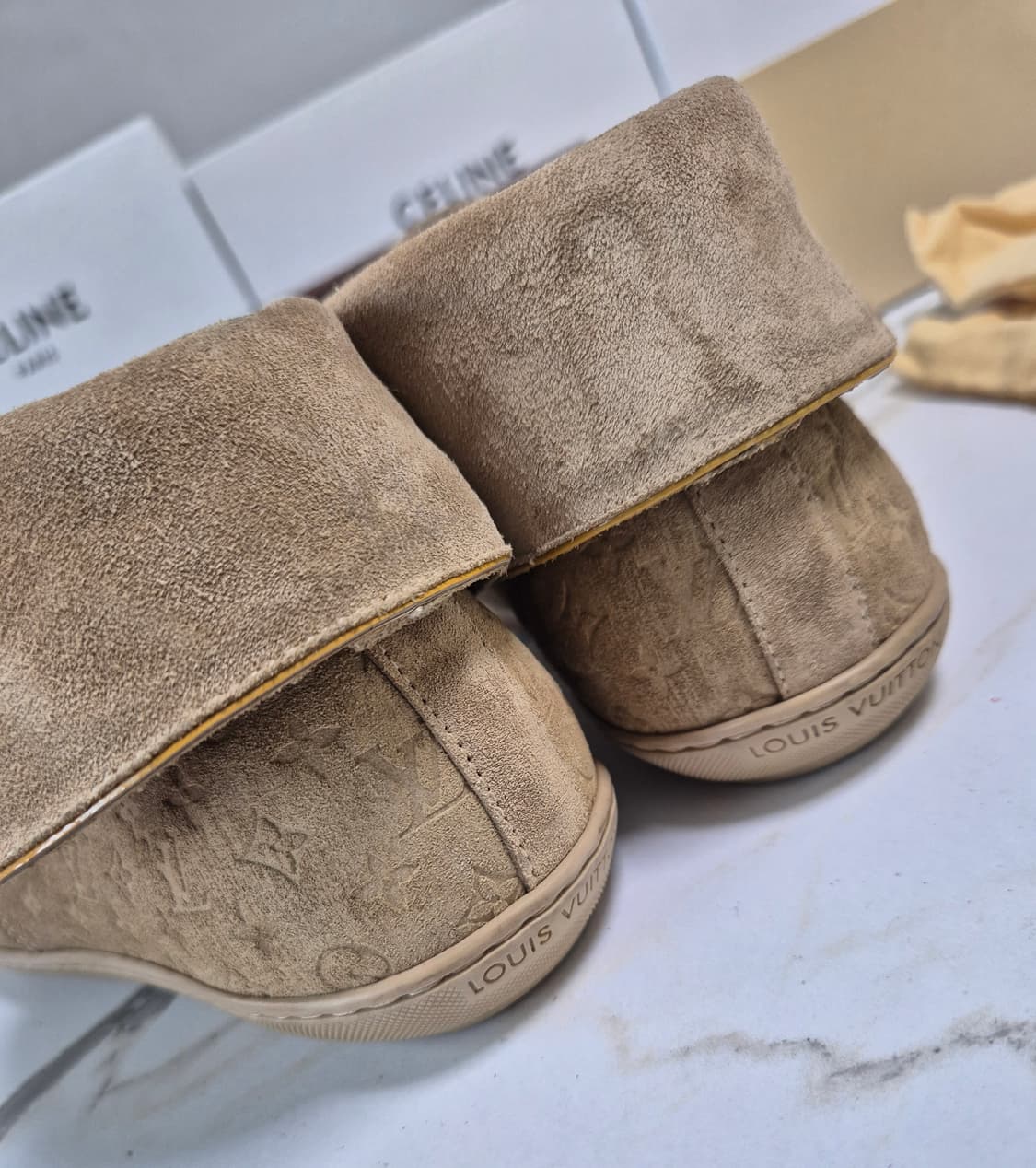 (정품) 루이비통 모노그램 스웨이드 부츠 34.5 상품이미지9