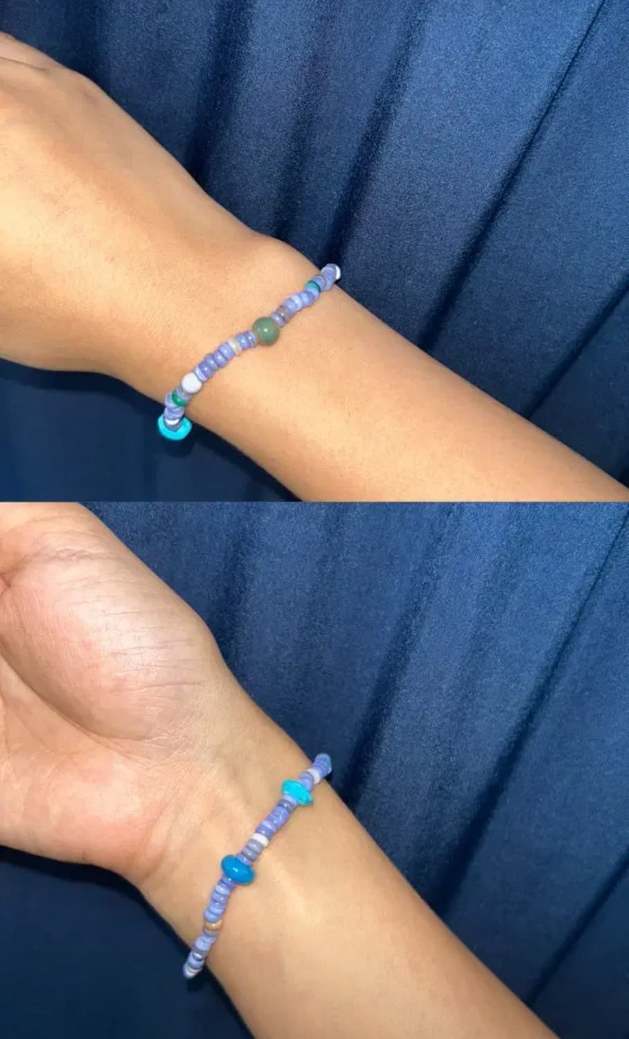 빈티지 비즈 바다 팔찌 /  blue sea bracelet 상품이미지1